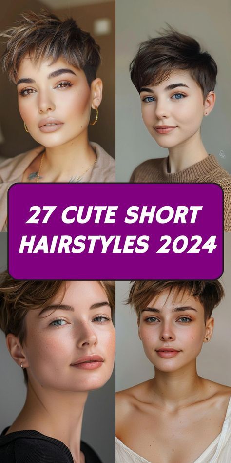 Discover 27 stunning short hairstyles for 2024 that add movement and volume to your hair. Ideal for any hair type, these cuts offer a fresh, fashionable look. Short Hairstyle Women For Office, Short Coarse Hairstyles, Hip Short Hairstyles For Women, Shorter Hairstyles For Thick Hair, Short Hairstyles Fall 2024, Types Of Short Haircut For Women, Short Haircuts For Women 2024, Short Hairstyle Women 2024 Trends, Short Haircut 2024