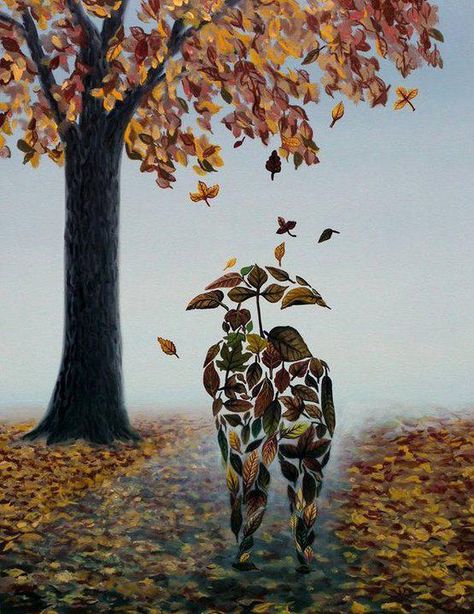 Autumn... leaves fall, but lives go on.  Outono... folhas caem, mas vidas continuam. Leaf Art, In The Fall, Rumi, Pressed Flowers, A Tree, Amazing Art, The Fall, Autumn Leaves, Beautiful Nature