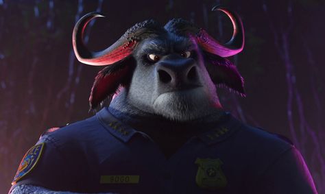 Chief Bogo Zootopia, Chief Bogo, Zootopia 2016, Animated Man, Disney Zootopia, Animal Artwork, Saved Pins, Disney Favorites, Animals Artwork