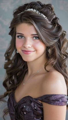 Prom Hairstyles For Medium Hair, Prom Hairdos, Hairstyles And Colors, Curly Prom Hair, Medium Length Updo, Medium Short Haircuts, Prom Hair Medium, Medium Length Curly Hair, Pageant Hair