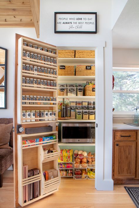 Tiny Pantry, Pantry Closet Design, Pantry Remodel, Pantry Makeover, Small Pantry, Diy Pantry, Kitchen Organization Pantry, Kitchen Pantry Design, Kitchen Pantry Cabinets