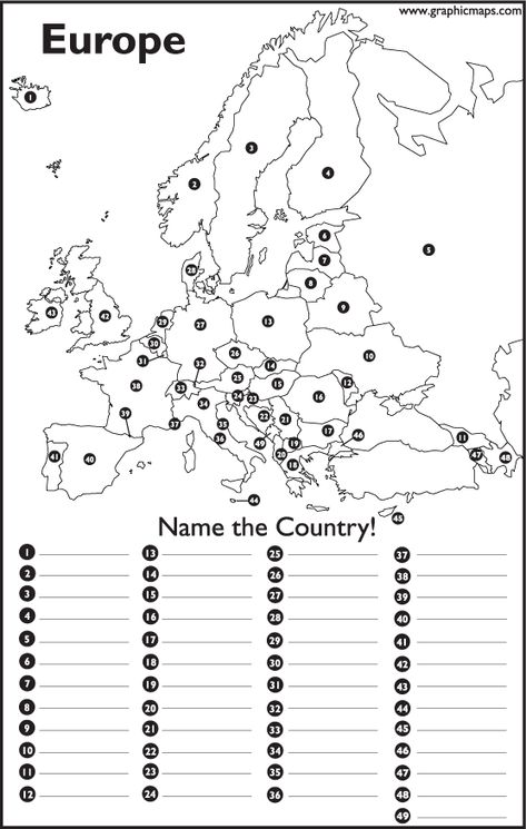 Europe Quiz, Map Quiz, Geography Quiz, Geography Worksheets, Geography Activities, Geography For Kids, Map Worksheets, 6th Grade Social Studies, Teaching Geography