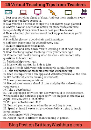 Technology Teaching Resources with Brittany Washburn: 25 Virtual Teaching Tips from Teachers Computer Lab Classroom, Connections Academy, Ap Language And Composition, Elementary Technology, Lead Teacher, Elementary Music Class, Virtual Teaching, Virtual Class, Virtual Classroom