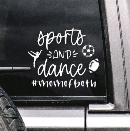 Sports and Dance Mom Decal, Sports Mom Sticker, Sports Mom Car Decal, Sports Mom Mug Sticker, Dance Mom Laptop Sticker, Sports Mom Gift Sports Mom Gifts, Mug Sticker, Mom Car, School Lockers, Dance Mom, Sports Mom, Mom Mug, Dance Moms, Car Decals