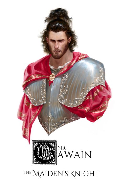 Sir Gawain, the Maiden’s Knight, on ArtStation at https://www.artstation.com/artwork/X1YzPD Sir Gawain, Rei Arthur, Fantasy Heroes, Knight Art, Samurai Art, Fantasy Castle, Dungeons And Dragons Homebrew, Character Design Male, Fantasy Illustration