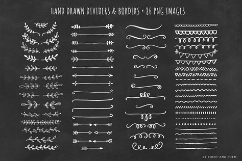 Chalkboard Borders, Divider Png, Chalkboard Border, Chalkboard Text, Divider Clipart, Chalkboard Clipart, Draw Dividers, Alfabet Font, Chalkboard Doodles