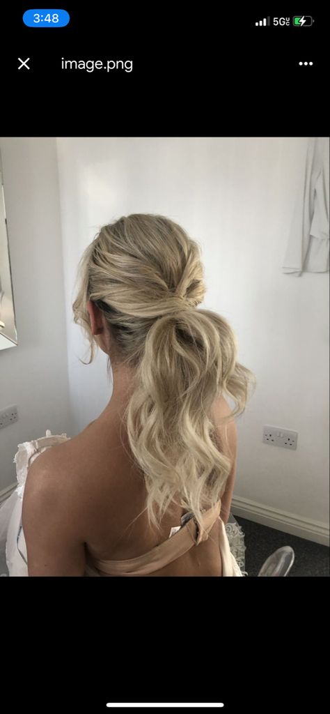 Bridesmaid Ponytail, Wedding Ponytail Hairstyles, Bridal Ponytail, Wedding Ponytail, Trendy We Fryzurach, Wedding Hair Trends, Wedding Hairstyles For Medium Hair, Pony Hairstyles, Wedding Braids