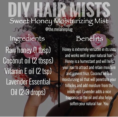 Diy Hair Mist, Bundles Business, 4c Styles, Loc Tips, Homemade Hair Treatments, Moisture Mist, Crown Of Glory, 4b Hair, Natural Hair Ideas