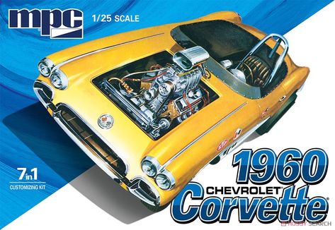 1960 Chevrolet Corvette 7in1 Customize Kit (Model Car) Package1 Revell Monogram, Plastic Model Kits Cars, Plastic Model Cars, Model Cars Kits, Convertible Top, Chevy Corvette, Tonneau Cover, Diecast Toy, Plastic Model Kits