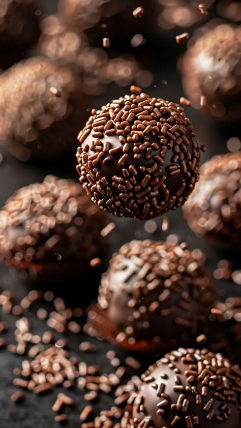 How To Make Brigadeiros: The Iconic Brazilian Chocolate Truffles Truffle Aesthetic, Condensed Milk Cocoa Powder, Brazilian Truffles, Brigadeiro Recipe, Brazilian Chocolate, Xmas 2024, Chocolate Truffle, Chocolate Sprinkles, Sweetened Condensed Milk