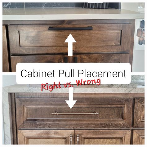 Navigating the Choice: Cabinet Pull Placement - Frame Centered or Drawer Face Centered? Cabinet Cup Pull Placement, Cabinet Door Handle Placement, Kitchen Drawer Handle Placement, Cabinet Hardware Layout, Cabinet Handles Placement, Kitchen Cabinet Drawer Pull Placement, Pull Placement On Cabinets, Drawer Pull Placement Kitchen, Kitchen Drawer Pull Placement