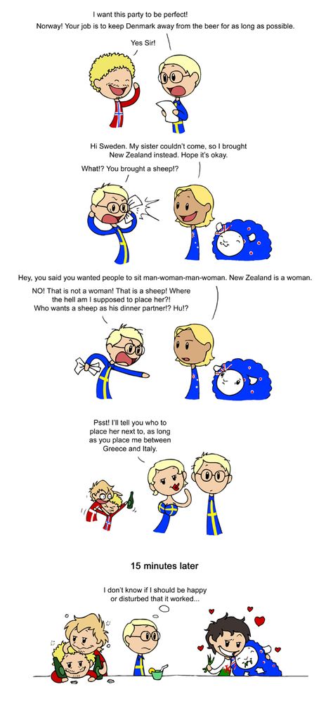 Sweden And Denmark, Scandinavia And The World, Satw Comic, Country Jokes, Cartoon Strip, Country Humor, Scandinavia, Funny Art, Hetalia