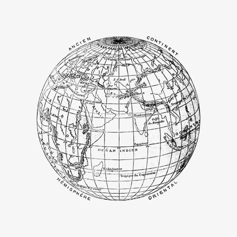 The globe vintage drawing Free Vector | Free Vector #Freepik #vector #freevintage #freecircle #freeeducation #freemap Mandala Indiana, Globe Drawing, Tattoo Care Instructions, Old Globe, Globe Vintage, World Atlas, Realistic Temporary Tattoos, European Map, Custom Temporary Tattoos