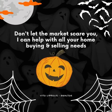 Halloween Realtor Memes, Real Estate October Posts, Friday The 13th Real Estate, Halloween Real Estate Posts, October Real Estate Posts, Halloween Real Estate Marketing, Just Listed Real Estate Social Media, Real Estate Halloween Marketing, Realtor Halloween Marketing