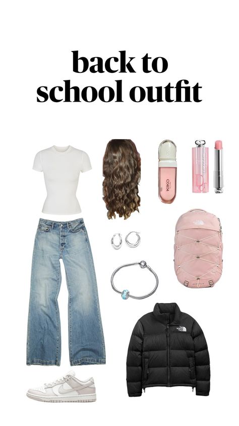 back to scool outfit😻 #outfit #backtoschool Picture Day Outfits For Middle School, Dress Code Friendly Outfits, Backtoschool Outfits, High Fashion Summer, School Outfits Middle School, Friendly Outfits, Outfits Back To School, 15 Outfits, School Fit