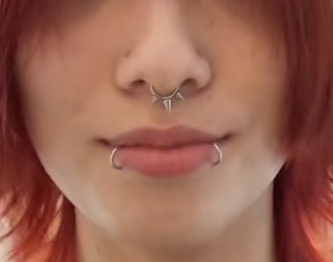 Spiky Piercing, Spike Nose Piercing, Spikey Septum Piercing, Nose Piercing Spike, Eyebrow Piercing Spike, Spikey Septum, Spiked Septum Ring, Spiky Septum Piercing, Cheek Piercings