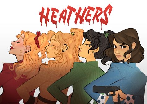 Heathers Fan Art, Heathers Movie, Heather Chandler, Veronica Sawyer, Heathers The Musical, Theatre Nerds, Musical Art, Theatre Kid, Musical Movies