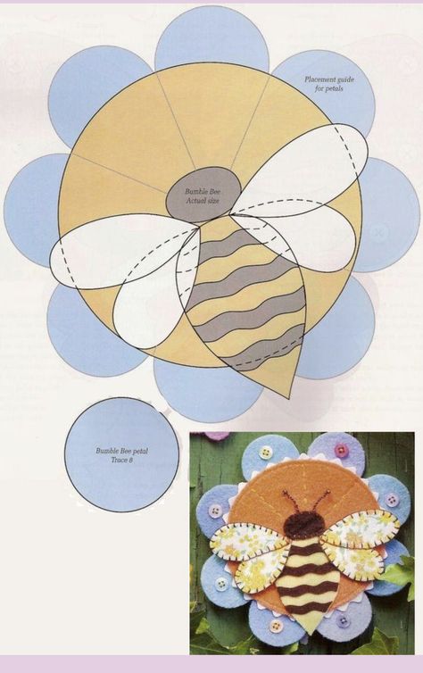 Spring Templates, Bee Applique, Numbers Embroidery, Bee Hive Craft, Penny Rug Patterns, Needlepoint Christmas Ornaments, Bee Creative, Applique Quilt Patterns, Baby Quilt Patterns