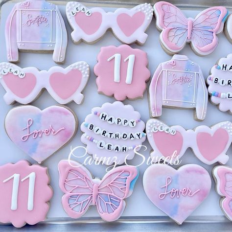 Can’t get over this swiftie set ! the T. swift hype is real ! #Carmzsweets #sugarcookieart #bakersfieldsugarcookies #bakersfieldcookies… | Instagram Lover Taylor Swift Cookies, Speak Now Taylor Swift Cookies, Taylor Swift Cookies Eras, Taylor Swift Cookies Birthday, Taylor Swift Inspired Cookies, Taylor Swift Birthday Cookies Decorated, Taylor Swift Sugar Cookies Decorated, Taylor Swift Birthday Cookies, Taylor Swift Sugar Cookies