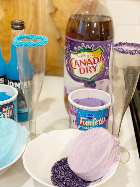 Cotton Candy Mock Tail, Cotton Candy Mocktail Kids, Cotton Candy Drink For Kids, Nye Drinks For Kids, Eclipse Snacks, Nye Drinks, Punch Recipes For Kids, Cotton Candy Drinks, Funfetti Frosting