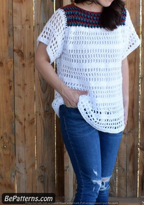 Cozy and Cute Free Patterns for Crochet Tops with Tutorials Easy Crochet Bralette, Crochet Tank Top Free, Diy Crochet Top, Crochet Blouse Pattern, Super Easy Crochet, Blouse Crochet, Cup Pattern, Crochet Sweaters, Crochet Tops Free Patterns