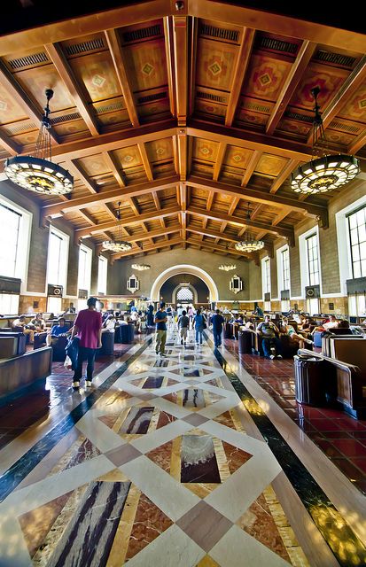 Union Station, Los Angeles | Los Angeles Architecture, Train Depot, Vintage Los Angeles, Union Station, City Of Angels, Downtown Los Angeles, California Dreaming, Venice Beach, Railway Station