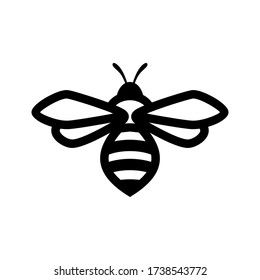 Similar Images, Stock Photos & Vectors of Bee outline black icon. Clipart image isolated on white background - 1081691504 | Shutterstock Simple Bee Illustration, Bee Clipart Black And White, Bee Graphic Design, Graphic Design Simple, Bee Outline, Bee Graphic, Bee Icon, Bee Clipart, Bee Illustration