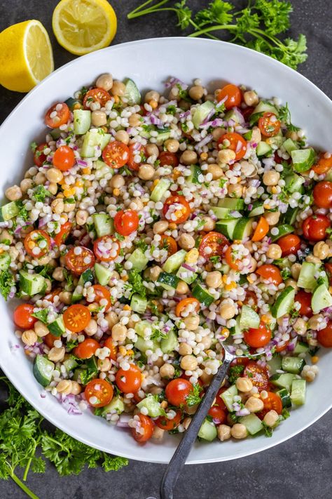 Greek Salad Couscous, Giant Couscous Recipes Salad, Dill Couscous Salad, Mediterranean Cuscus Salad, Indian Couscous Recipes, Kosher Vegetarian Recipes, Mediterranean Couscous Salad Recipes, Could Cous Salad, Coos Coos Salad