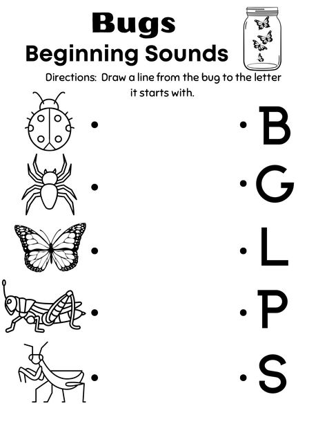 Have fun exploring begining sounds with this bug printable! 🐞 Insect Activities Preschool Science, Mosquito Preschool Activities, Bugs Preschool Activities, Bug Activities Preschool, Tk Crafts, Bug Printable, Homeschool Planning Printables, Insects Kindergarten, Insect Craft