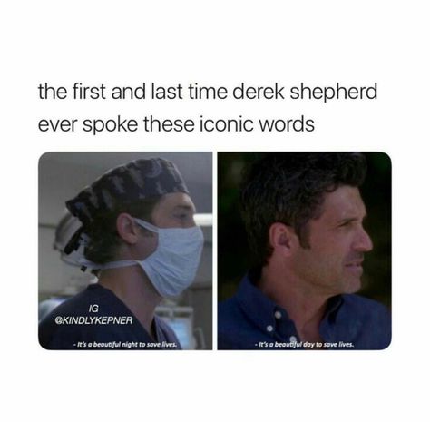 Meredith And Derek, Greys Anatomy Funny, Anatomy Quotes, Grey Quotes, Greys Anatomy Characters, Greys Anatomy Memes, Greys Anatomy Cast, Dark And Twisty, Grays Anatomy