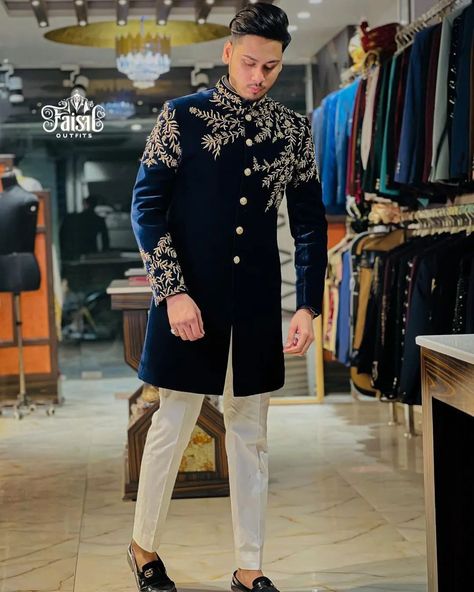 Latest And Trending Designer Luxury Indowestern With Pent Set 🔥💥 👉 MADE TO MEASURE AVAILABLE 🔥 TAKE A SCREENSHOT AND SEND ME ON WHATSAPP FOR ORDER 👇👇👇 🌟 BOOK YOUR ORDER ON WHATSAPP 👉+91 9027731632 🌟 ALSO DM US TO ORDER ⬇️ 👉 @faisal_kurta_design44 ___________________________________________________ 🌟 GET YOUR DREAM STYLISH OUTFIT HERE 🔥 🌟 FOLLOW ME FOR MORE TRENDING AND LATEST DESIGN OUTFITS 🔥 🌟 LOOK YOUR BEST IN OUR DESIGNER WEAR ⛔ STOP OVERPAYING FOR DESIGNER CLOTHES 🌟 ORDER NOW WH... Latest Indowestern Outfits For Men, Indowestern Fashion, Indowestern Outfits For Men, Unique Tuxedos, Indo Western Dress For Men, Indian Wedding Suits Men, Kurti Lehenga, Groomsmen Tuxedos, Wedding Kurta For Men