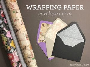 Diy Paper Envelopes, Craft Paper Wrapping, Diy Envelope Liners, Diy Wrapping Paper, Diy Stationary, Envelope Liners Wedding, How To Make An Envelope, Printable Envelope, Diy Envelope