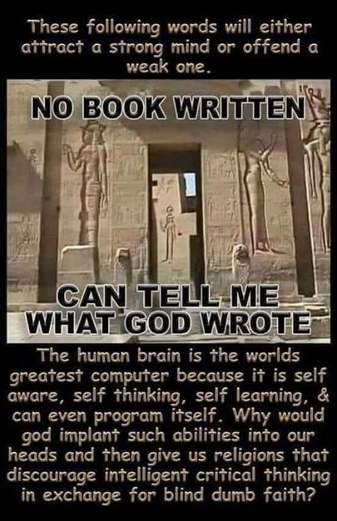 The bible and the koran are manuals for totalitarian fantasies and authoritarian gaslightings... Bible Contradictions, African History Truths, Kemetic Spirituality, Atheist Quotes, Spiritual Psychology, Anti Religion, Black Consciousness, African Spirituality, Ten Commandments