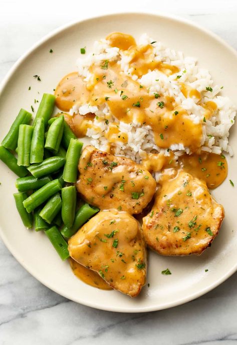 a plate with ranch pork tenderloin, green beans, and rice Ranch Pork Tenderloin, Leftover Pork Tenderloin, Pork Tenderloin Medallions, Twice Cooked Pork, Pork Roast In Oven, Homemade Ranch Seasoning, Pork Tenderloin Recipe, Freezable Meals, Leftover Pork