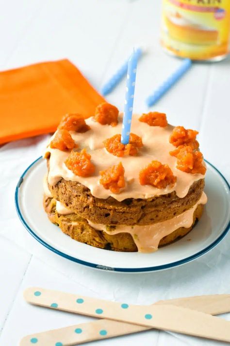 Pumpkin Dog Cake Recipe, Pumpkin Dog Cake, Dog Cake Recipe Pumpkin, One Bowl Cake, Can Dogs Eat Pumpkin, Puppy Cakes, Dog Cake Recipe, Peanut Butter And Oats, Cake For Dogs