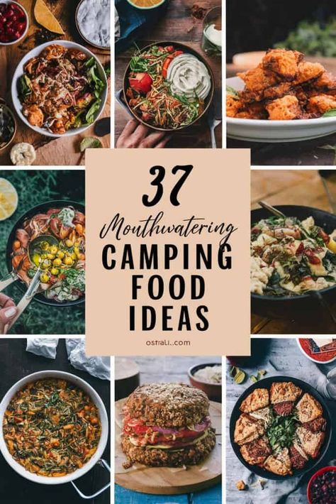 37 Mouthwatering Camping Food Ideas to Ignite Your Outdoor Adventure Mountain Food Ideas, Glamping Dinner, Healthy Camping Meals, Camp Food Ideas Make Ahead, Glamping Food, Camping Dinner Ideas, Camp Lunch, Camp Dinner, Cabin Food