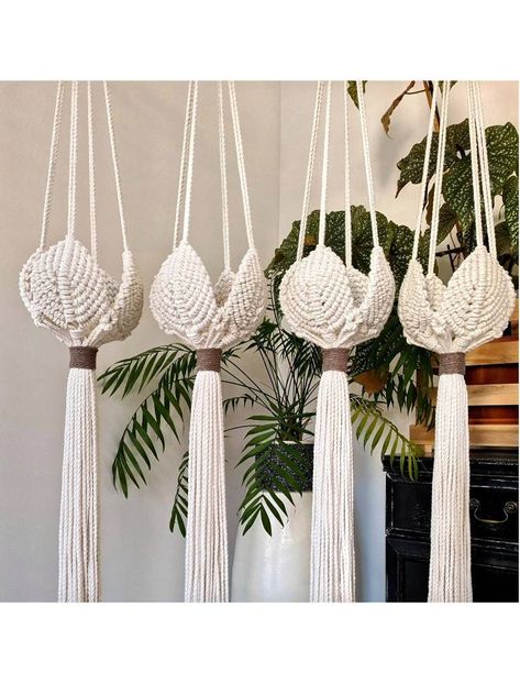 Macrame Flower Pot, Flower Pot Macrame, Macrame Plant Trellis, Macrame Flower Holder, Macrame Big Pot Hanger, Macrame Pots & Planters, Macrame Airplant Holder, Indoor Plant Hangers, Chrochet Plant Hanger