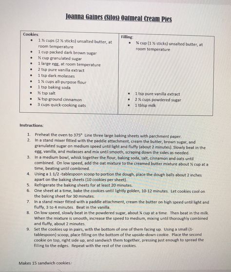 Joanna Gaines Oatmeal Cream Pies Magnolia Table Oatmeal Cream Pie Cookies, Magnolia Table Oatmeal Cream Pies, Magnolia Oatmeal Cream Pie, Joanna Gaines Oatmeal Cookies, Oatmeal Cream Pies Joanna Gaines, Joanna Gaines Hand Pies, Oatmeal Cream Pie Cookies Joanna Gaines, Joanna Gaines Arancini, Joanna Gaines Oatmeal Cream Pies