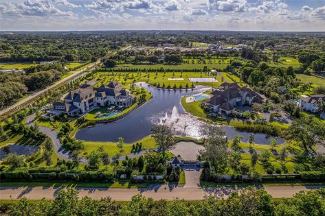 Florida Mansion, Family Compound, Private Lake, At Home Movie Theater, Mega Mansions, Country Style Homes, Twin Brothers, French Country Style, Resort Style