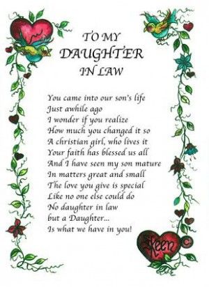 To My Daughter-In-Law Birthday Wishes Daughter, Birthday Message For Mother, Wife Poems, In Law Quotes, Daughter In Law Quotes, Wedding Day Quotes, Message For Mother, Birthday Wishes For Son, Best Birthday Quotes