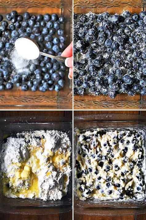 win! Blueberry Baked Goods, Easy Blueberry Cake, Blueberry Recipes Easy, Sugary Desserts, Blueberry Dump Cake, Easy Blueberry Desserts, Cakes From Scratch, Blueberry Dump Cake Recipes, Fresh Blueberry Recipes