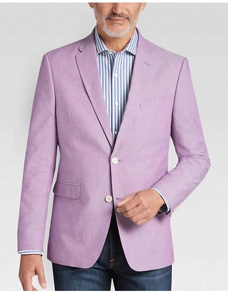 SKU#EK584 Mens Lavender ~ Lilac Blazer ~ Sport Coat Lavender Blazer Outfit Men, Blazer Men Outfit, Lavender Blazer, Chambray Outfit, Lilac Blazer, Lavender Shirt, Sports Blazer, Vest Shirt, Blazer Outfits