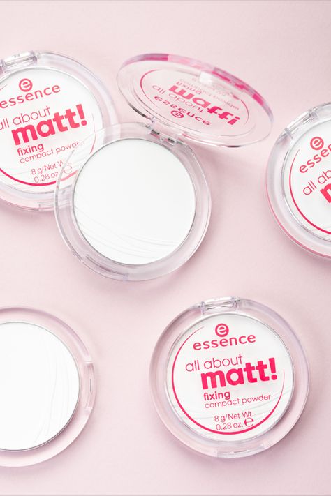 You need matte skin all day long? Then try the essence "all about matt! compact fixing powder" and enjoy your matte look #fixingpowder #flawless #facemakeup #makeup Essence All About Matt Powder, Ulta Skincare, Essence Highlighter, Essence Powder, Fixing Powder, Sweet Makeup, Eye Makeup Images, Vegan Mascara, Essence Makeup