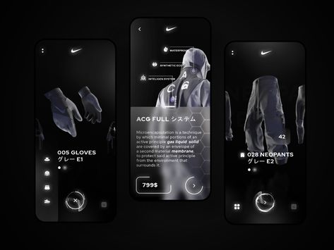 Minimalist Cyberpunk, Cyberpunk Graphic Design, Moodboard App, Cyberpunk Graphic, Ui Ux Design Trends, Ux Design Trends, Nike App, Futuristic Clothing, Ui Ux 디자인