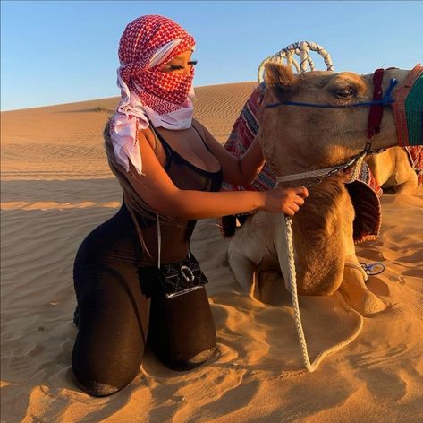 Camel Ride Outfit, Liyah Mai, Campus Fits, Manifesting 2023, Desert Photoshoot Ideas, Desert Outfit, Dubai Trip, Uk Drip, Dubai Outfits