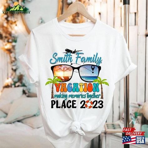 Vacation t-shirt design Beach Trip Shirts, Vacation 2023, Destination Vacation, Vacation Tshirts, Family Summer Vacation, T-shirt Print Design, Family Beach Trip, Trip Shirts, Vacation Family