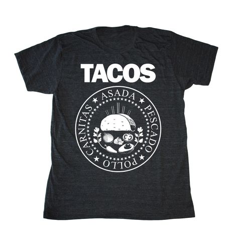 Bad Pickle Tees - Bad Pickle Tees - Foodie T-shirts, Chef Clothing, Food Puns Taco Shirts, Ramones Shirt, Taco Quote, Taco Man, Ramones T Shirt, Logo Circular, Taco Tshirt, Retail Ideas, Mexican T Shirts