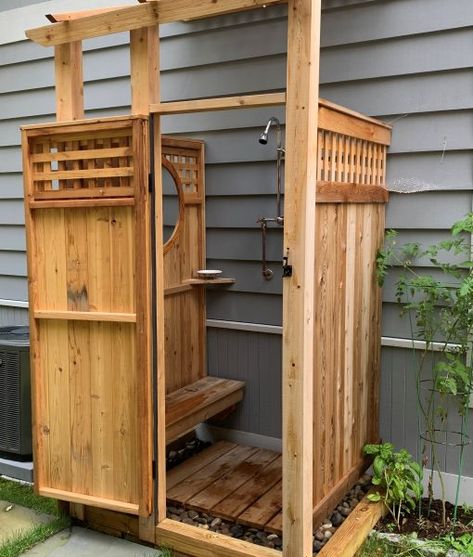 15 Products at Great Western | Best of Backyard Outdoor Shower Ideas, Outdoor Shower Kits, Outside Showers, Outdoor Shower Enclosure, Wooden Things, Outdoor Bathrooms, Florida House, Shower Kits, Backyard Projects