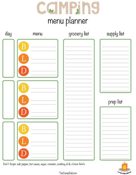 How to create a Camping Meal Plan? An easy way to make a menu planner is to download this Camping Meal Plan template now! Camping Meal Plan, Camping Meal Planner, Meal Planning Printable Templates, Free Printable Menu, Meal Plan Template, Camping Meal Planning, Camping Meal, Meal Planner Printable Free, Camping Menu