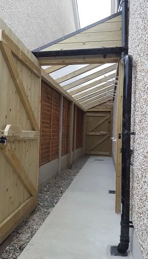 Shed Gym, Side Entrance, Lean To Shed, Carpentry And Joinery, Side Return, Lean To, Backyard Storage, Sheds For Sale, Back Garden Design